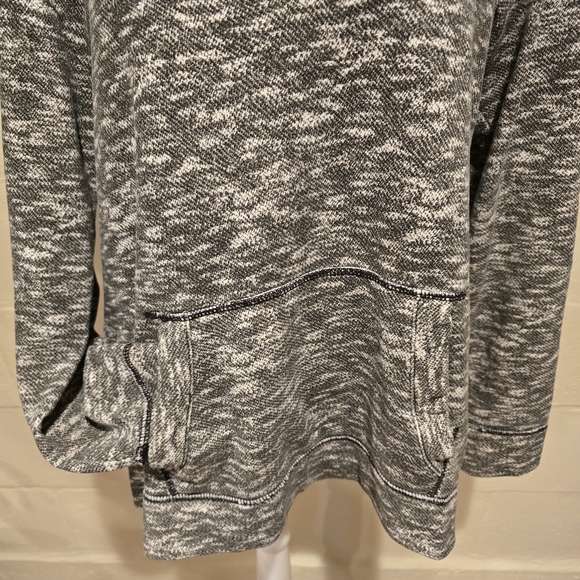 HOLLISTER SURF SU RF HOODIE WOMENS MEDIUM  Zip Sides Blackish Grey White. - Picture 3 of 10